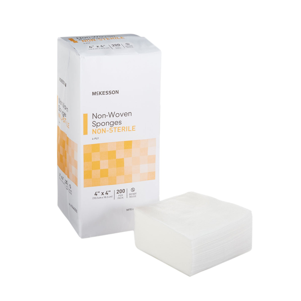 Nonwoven Sponge McKesson 4 X 4 Inch 4-Ply NonSterile 200 per Pack - BeHope