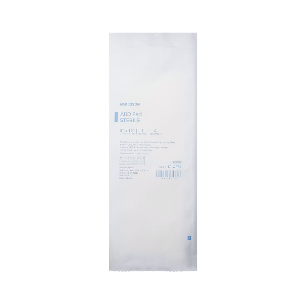 Abdominal Pad Mckesson Sterile Superior Absorption No Linting - BeHope