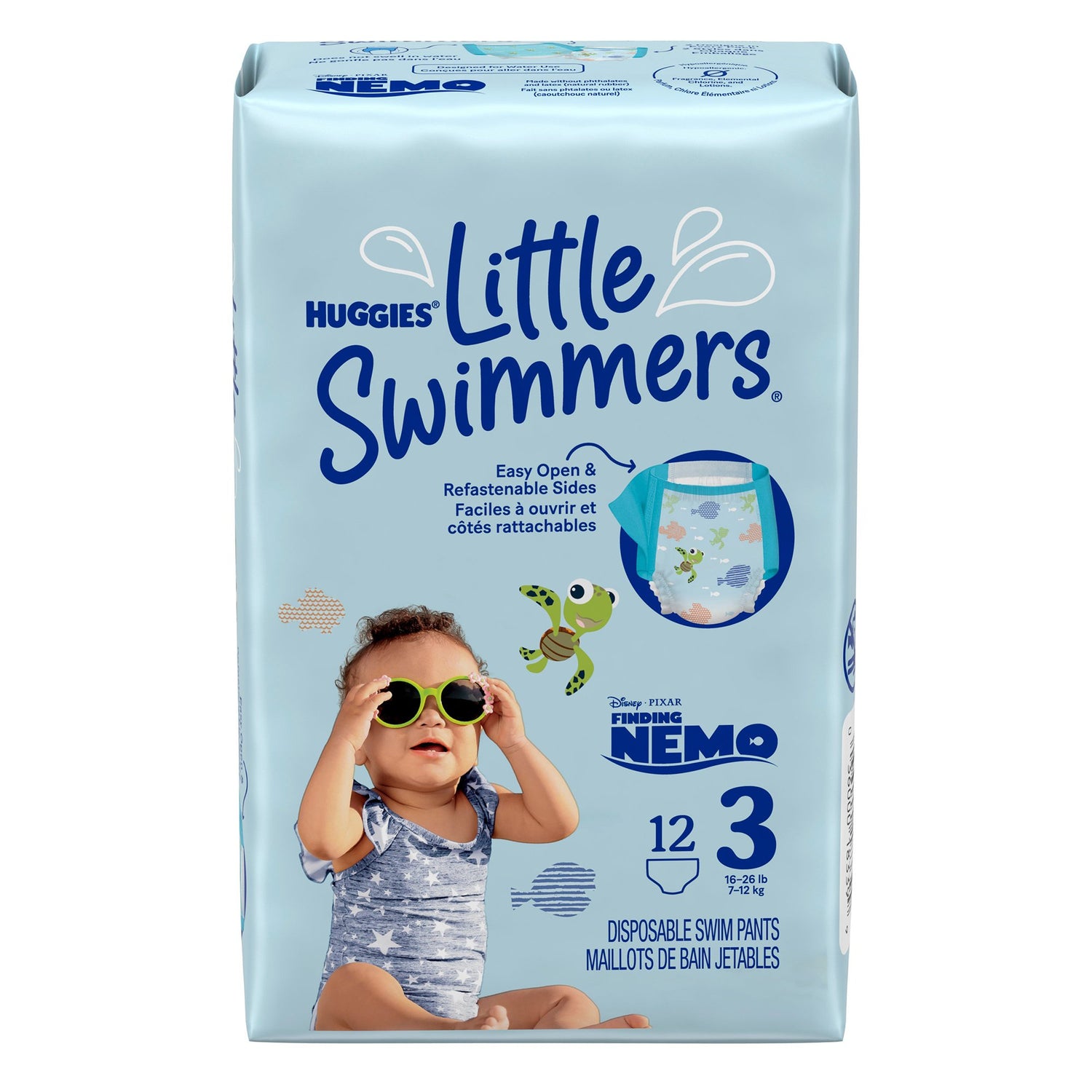Unisex Baby Swim Diaper Huggies® Little Swimmers® Size 3 Disposable Heavy Absorbency - BeHope