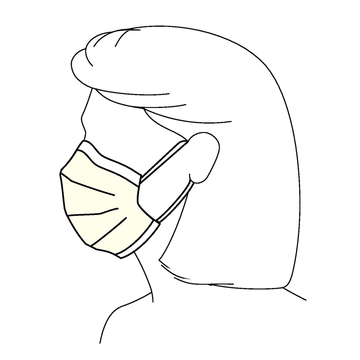Procedure Mask Halyard Not Rated Earloops One Size Fits Most - BeHope