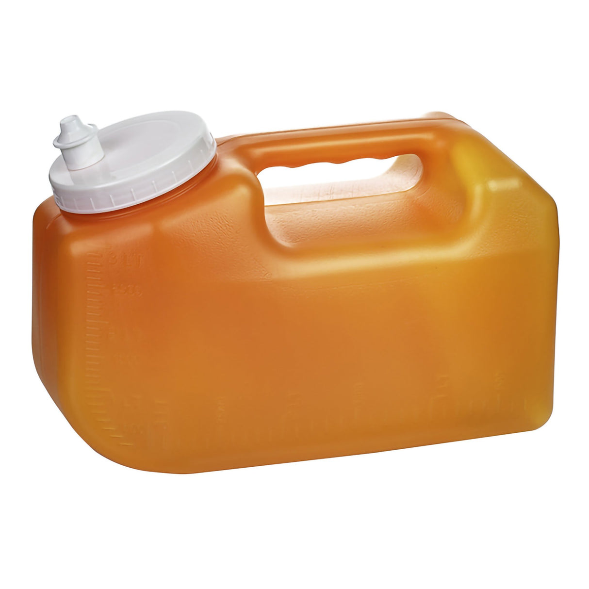 24 Hour Urine Specimen Collection Container Urisafe® 4-1/2 X 6-1/4 X 9-5/8 Inch 3,000 mL (101 oz.) Screw Cap Unprinted NonSterile - BeHope