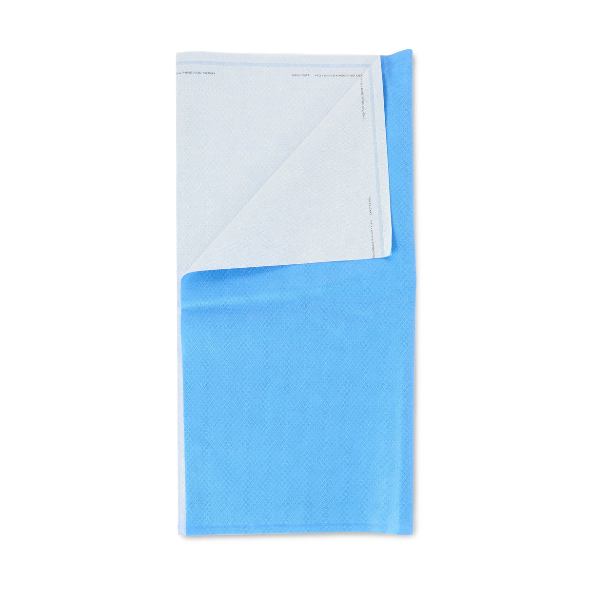 QUICK CHECK* H500 Sterilization Wrap White / Blue 36 X 36 Inch Dual Layer SMS Polypropylene Steam / EO Gas / Hydrogen Peroxide - BeHope