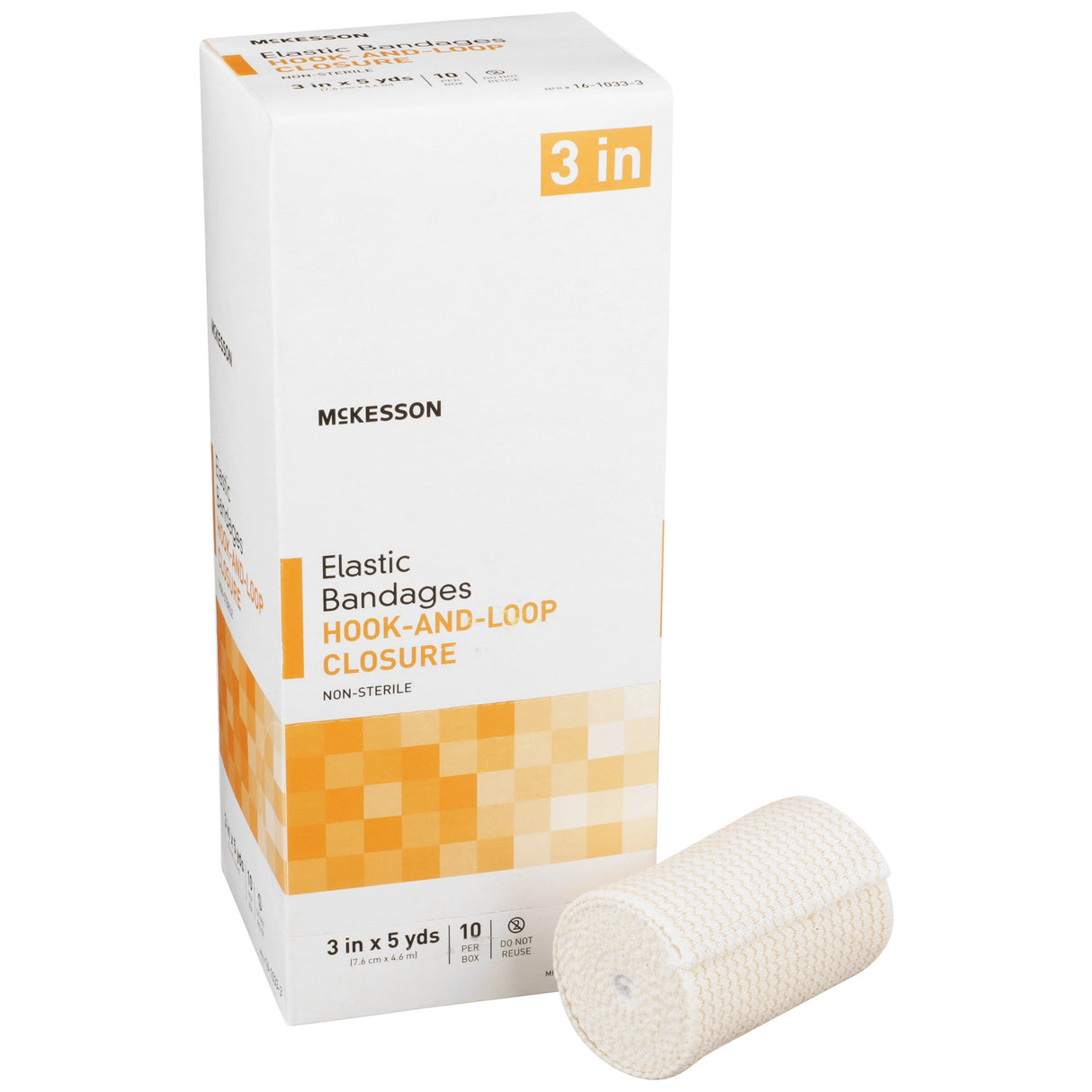 Elastic Bandage Mckesson Nonsterile Hook Loop Closure for Compression Support - BeHope