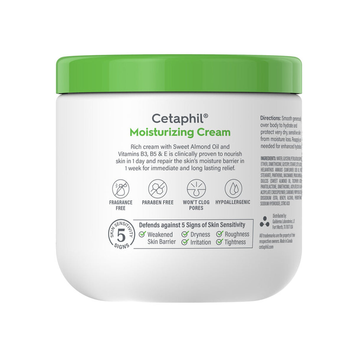 Hand and Body Moisturizer Cetaphil® 16 oz. Jar Unscented Cream - BeHope