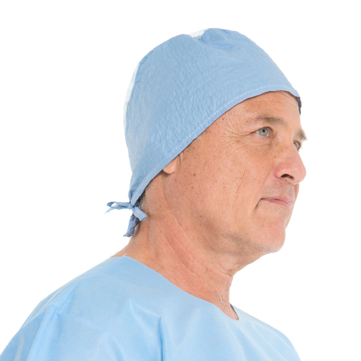 Surgeon Cap Halyard One Size Fits Most Blue Tie Closure - BeHope