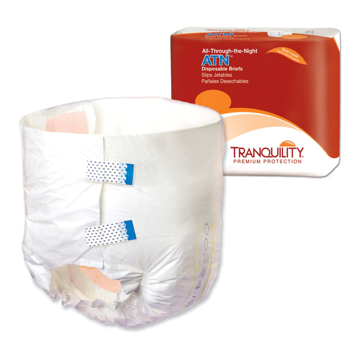 Incontinence Brief Tranquility® ATN Adult Small Unisex Disposable Heavy Absorbency - BeHope