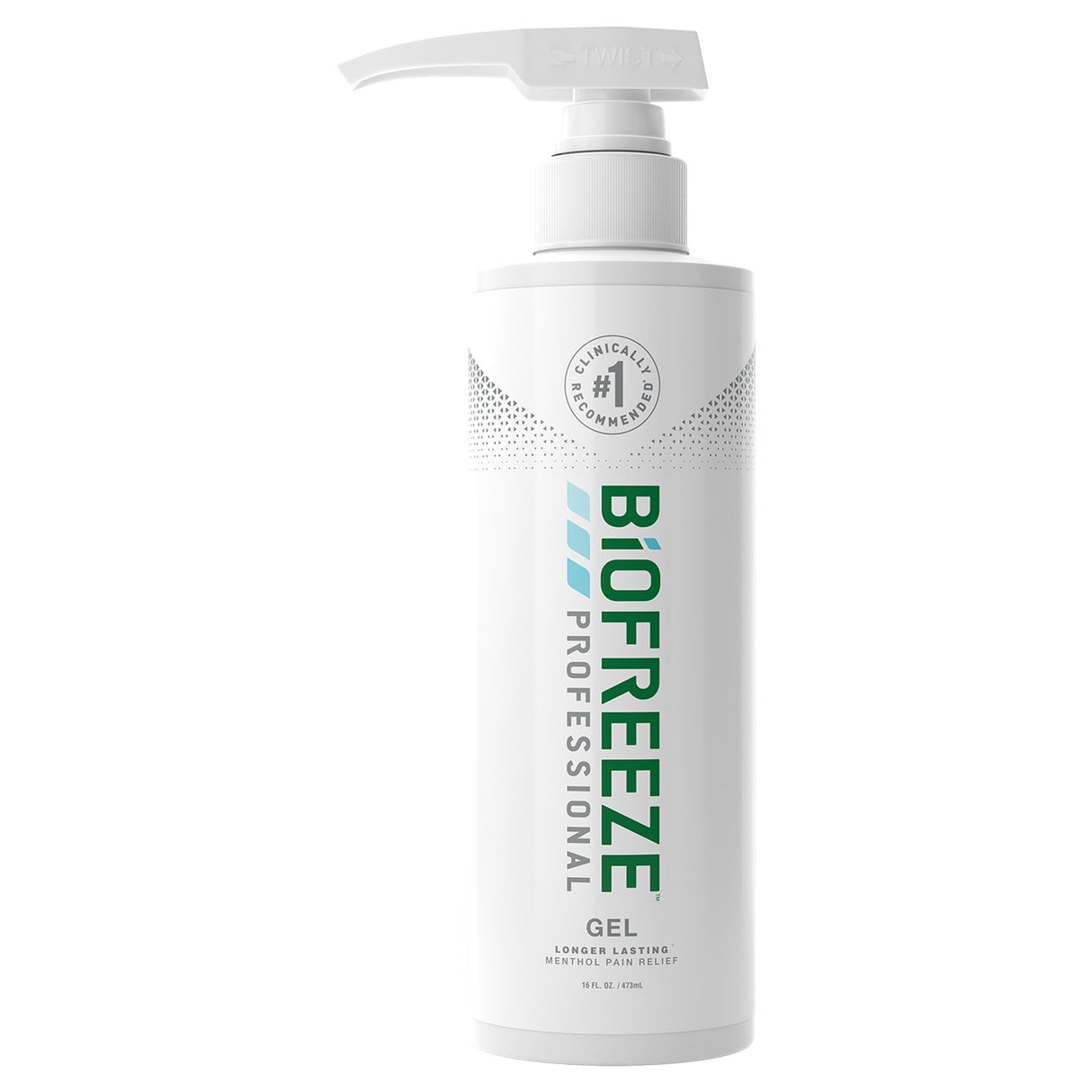 Topical Pain Relief Biofreeze® Professional 5% Strength Menthol Topical Gel 16 oz. - BeHope