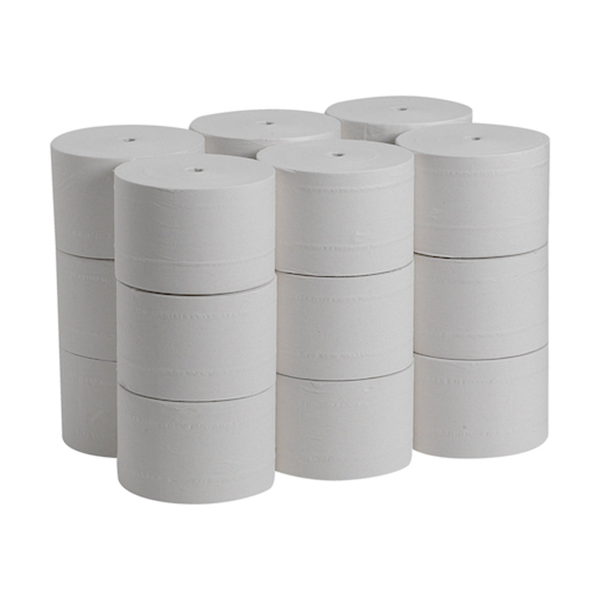 Toilet Tissue Compact® White 2-Ply Standard Size Coreless Roll 1500 Sheets 3-4/5 X 4-1/20 Inch - BeHope