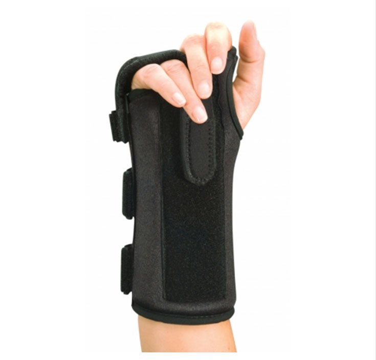 Boxer Fracture Brace ProCare® ComfortFORM™ Nylon / Aluminum / Foam / Elastic Left Hand Black Large - BeHope