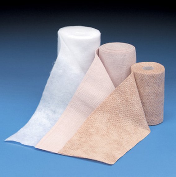 3 Layer Compression Bandage System DeWrap™ 4 X 156 Inch, 4 X 108 Inch Tape Closure Tan / White NonSterile 30 to 40 mmHg - BeHope
