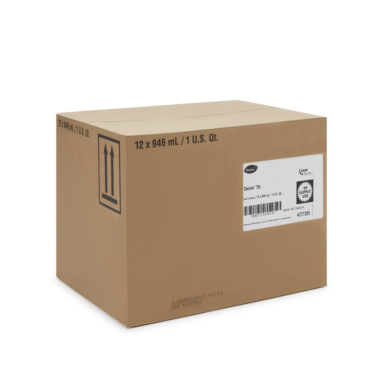 Surface Disinfectant Cleaner Diversey™ Oxivir® Tb Peroxide Based Manual Pour Liquid 32 oz. Bottle Cherry Almond Scent NonSterile - BeHope