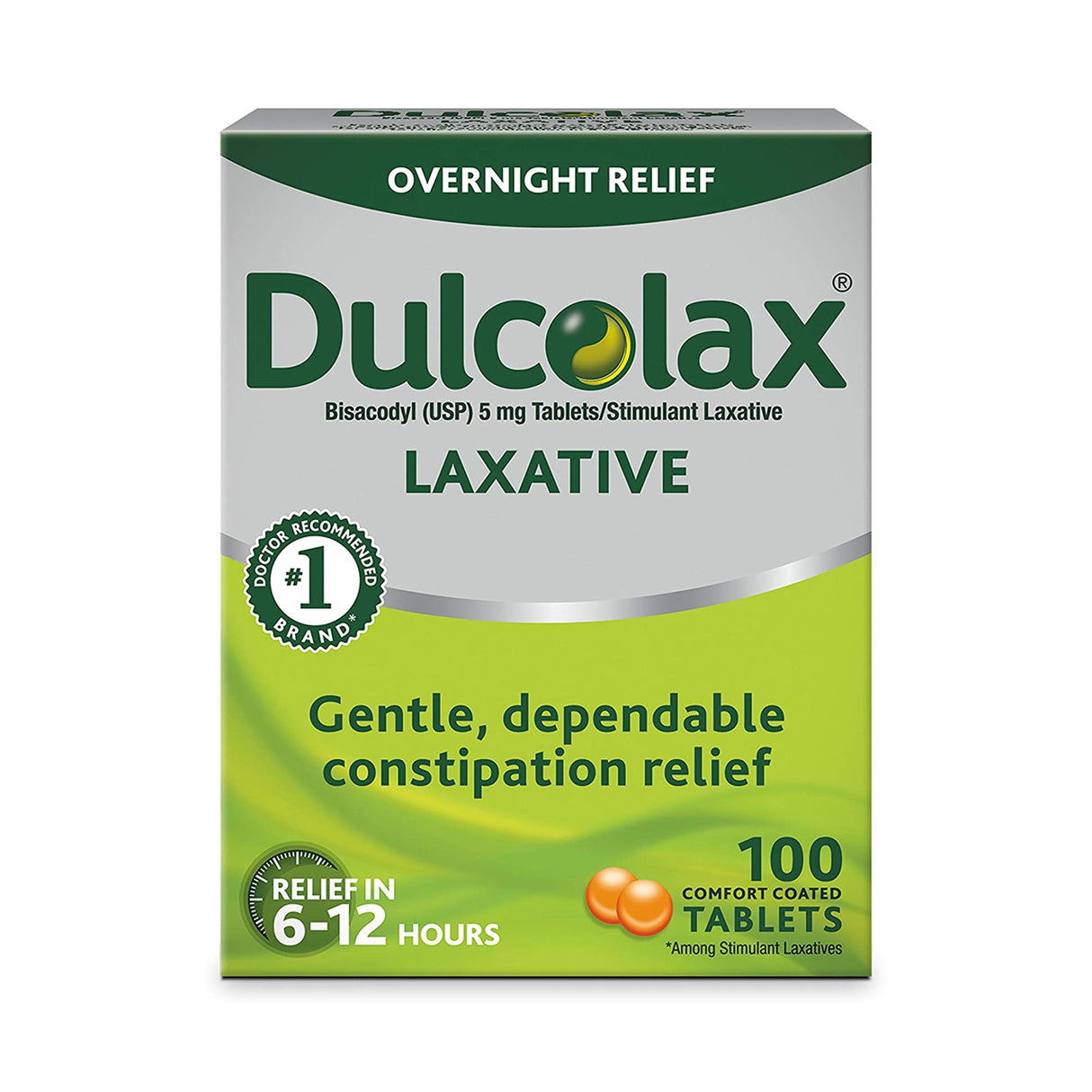 Laxative Dulcolax® Tablet 100 per Box 5 mg Strength Bisacodyl USP - BeHope