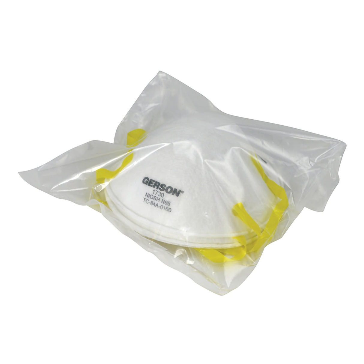 Particulate Respirator / Surgical Mask Gerson® Medical N95 Not Rated Elastic Strap One Size Fits Most - BeHope