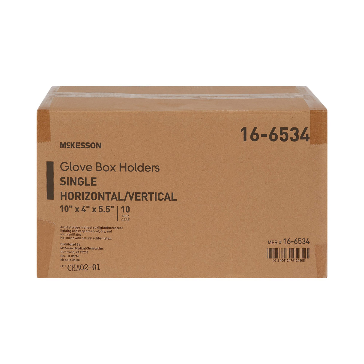 Glove Box Holder McKesson Horizontal or Vertical Mounted 1 Box Capacity Clear 4 X 5-1/2 X 10 Inch Plastic - BeHope