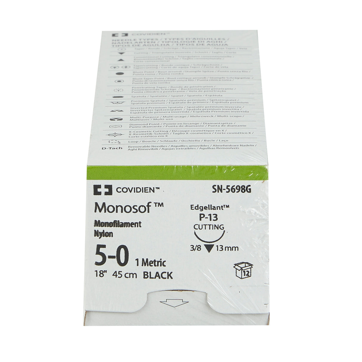 Monosof™ Nylon Monofilament Nonabsorbable Suture with Precision Reverse Cutting Needle - BeHope
