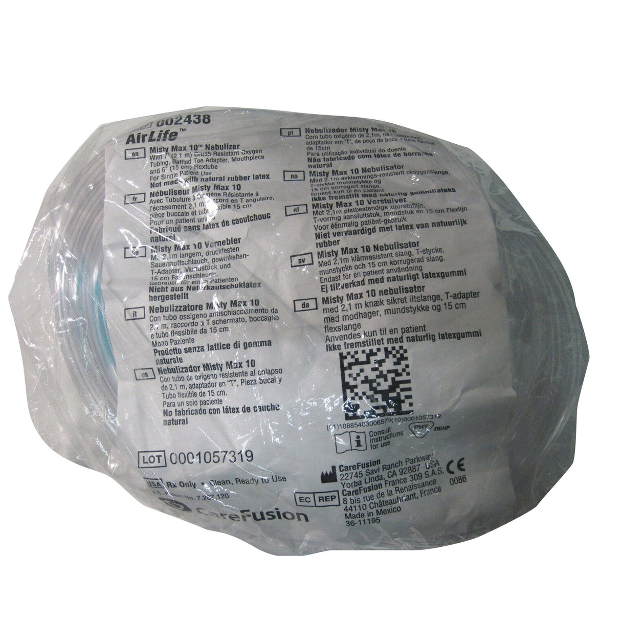 AirLife® Misty Max 10™ Handheld Nebulizer Kit Small Volume Medication Cup Adult / Pediatric Mouthpiece Delivery - BeHope