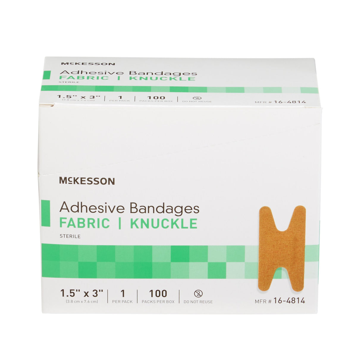 Adhesive Strip McKesson Fabric Tan 1-1/2 X 3 Inch Sterile - BeHope