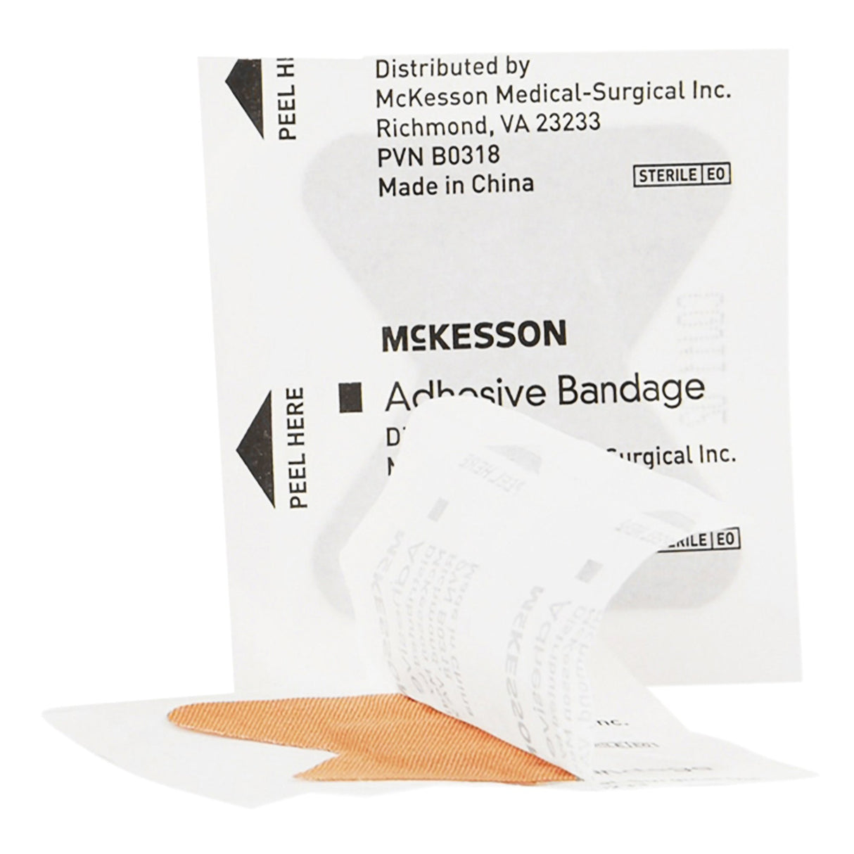 Adhesive Strip McKesson Fabric Tan 1-7/10 X 2 Inch Sterile - BeHope