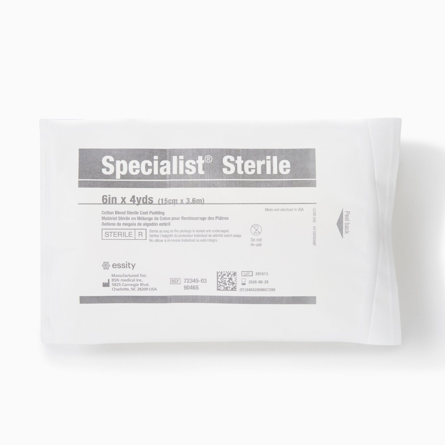 Cast Padding Undercast Specialist® Sterile 6 Inch X 4 Yard Cotton / Rayon Sterile - BeHope