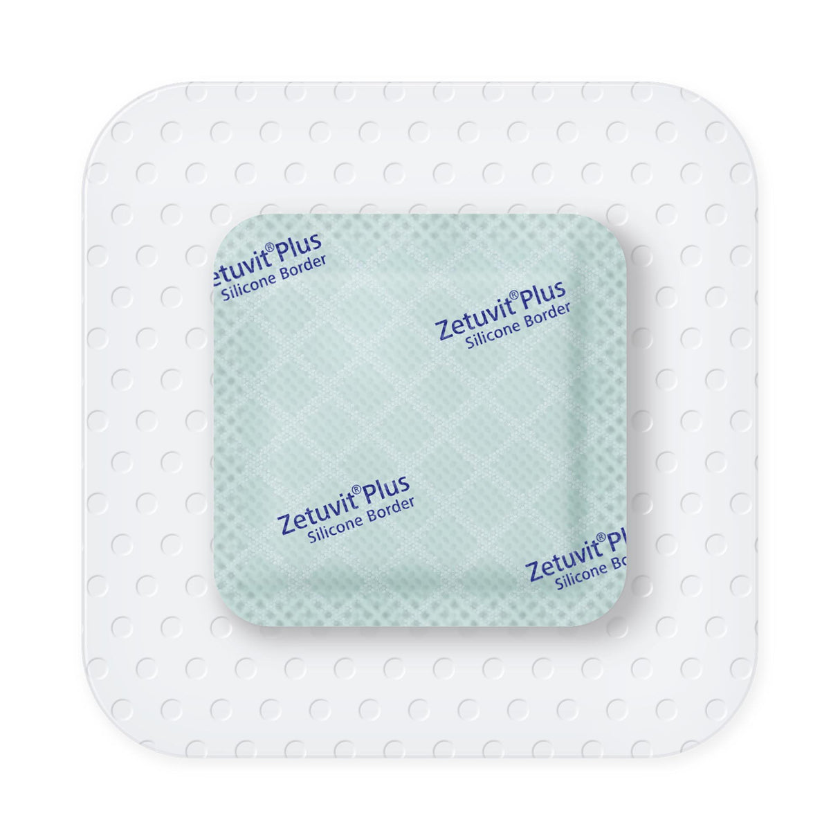 Super Absorbent Dressing Zetuvit® Plus Silicone Border Silicone Adhesive 3 X 3 Inch Square - BeHope