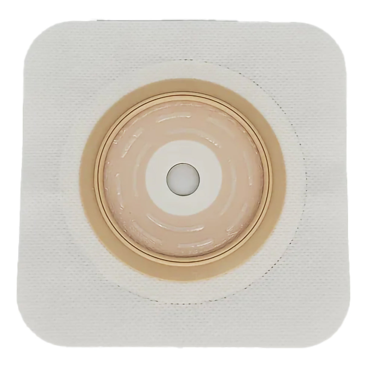 Ostomy Barrier Trim to Fit, Standard Wear Flexible Tape 57 mm Flange Red Code System Up to 1-3/4 Inch Opening 5 X 5 Inch - BeHope