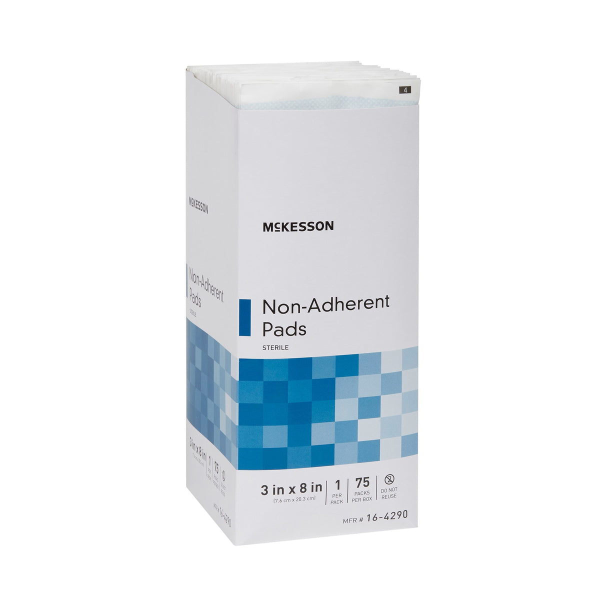 Non-Adherent Dressing McKesson 3 X 8 Inch Sterile 75 per Pack - BeHope