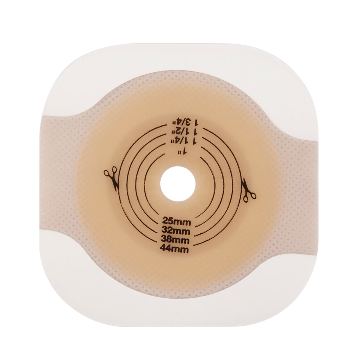 Ostomy Barrier New Image™ Flextend™ Trim to Fit, Standard Wear Adhesive Tape 57 mm Flange Red Code System Hydrocolloid Up to 1-3/4 Inch Opening - BeHope