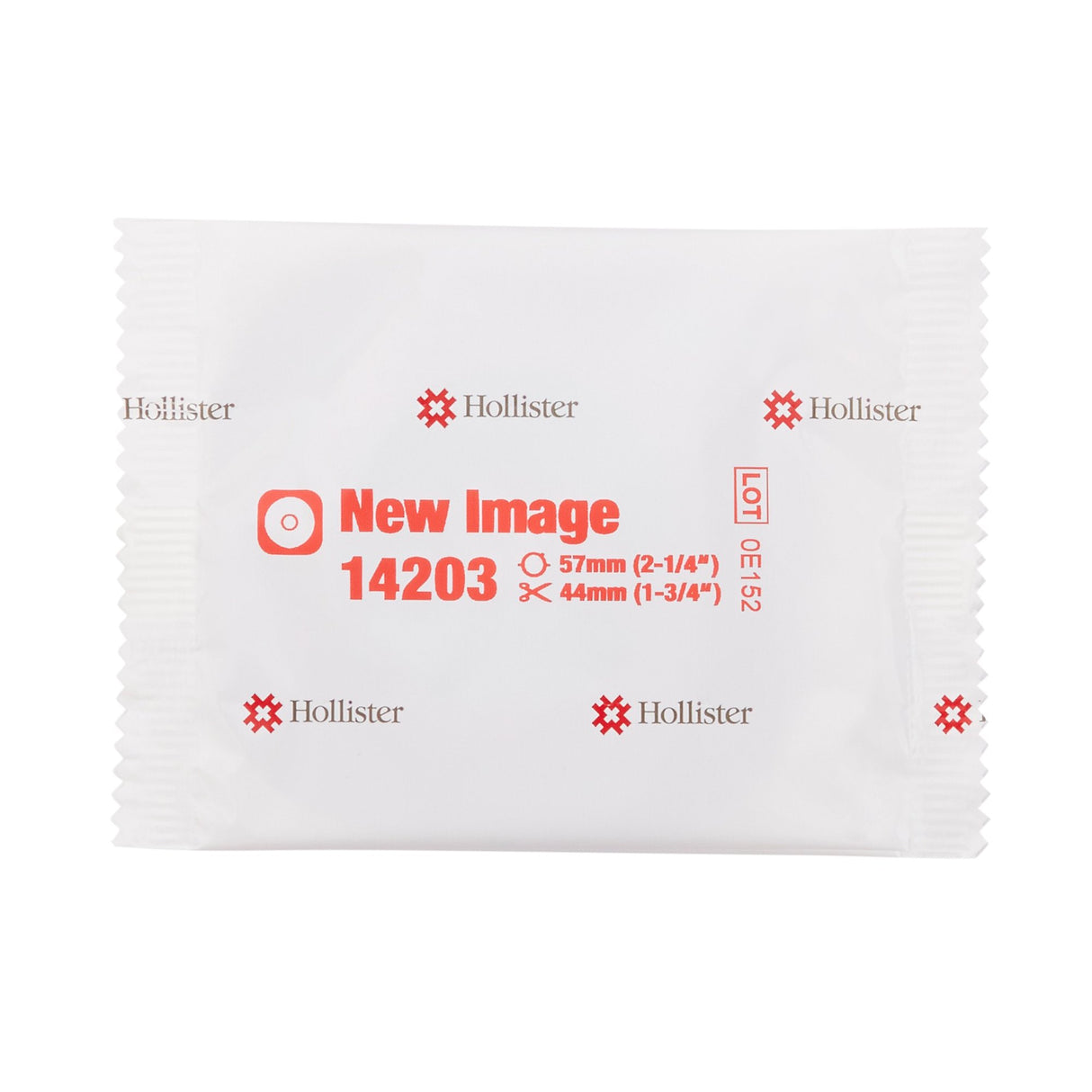 Ostomy Barrier New Image™ Flextend™ Trim to Fit, Standard Wear Adhesive Tape 57 mm Flange Red Code System Hydrocolloid Up to 1-3/4 Inch Opening - BeHope