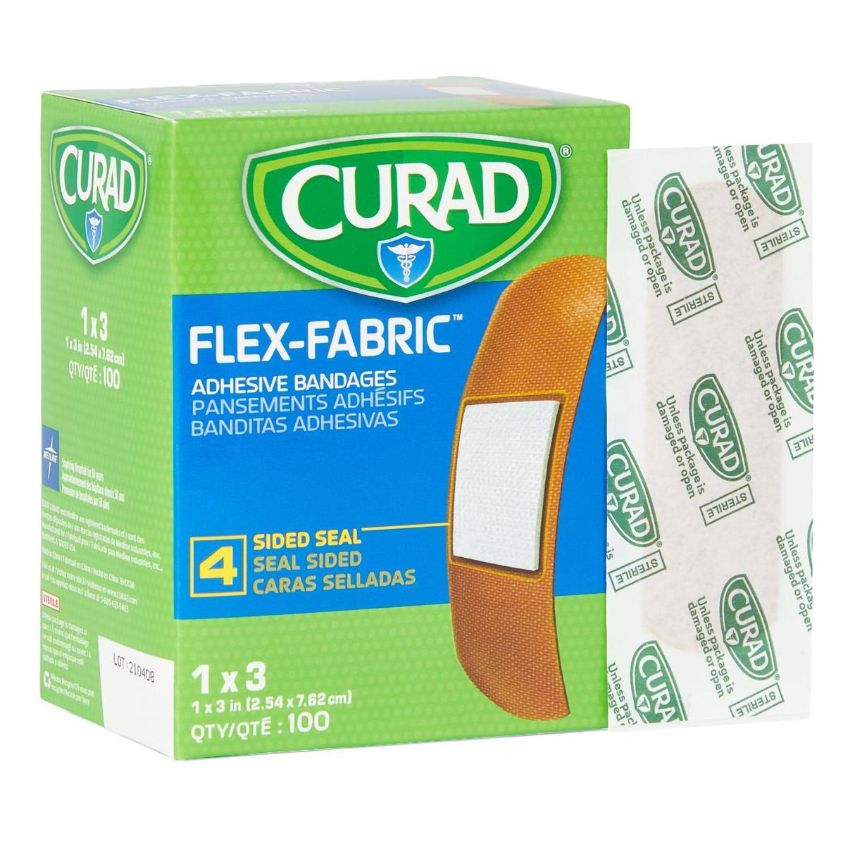 Adhesive Strip Comfort Cloth® Fabric Tan Sterile