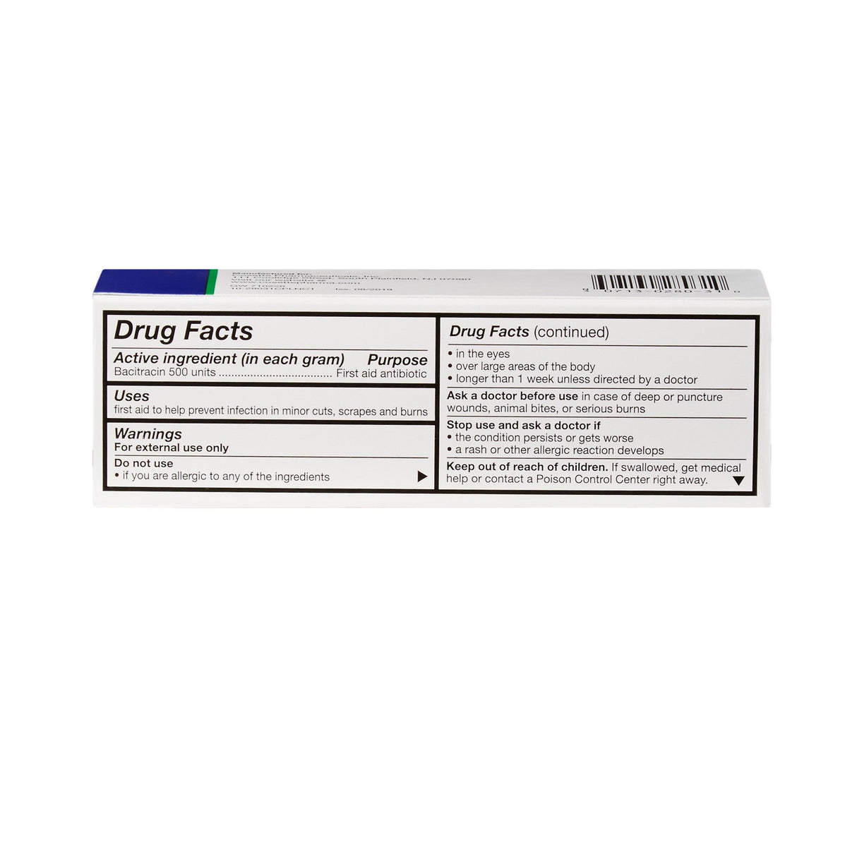 First Aid Antibiotic Bacitracin G & W® Ointment 1 oz. Tube - BeHope