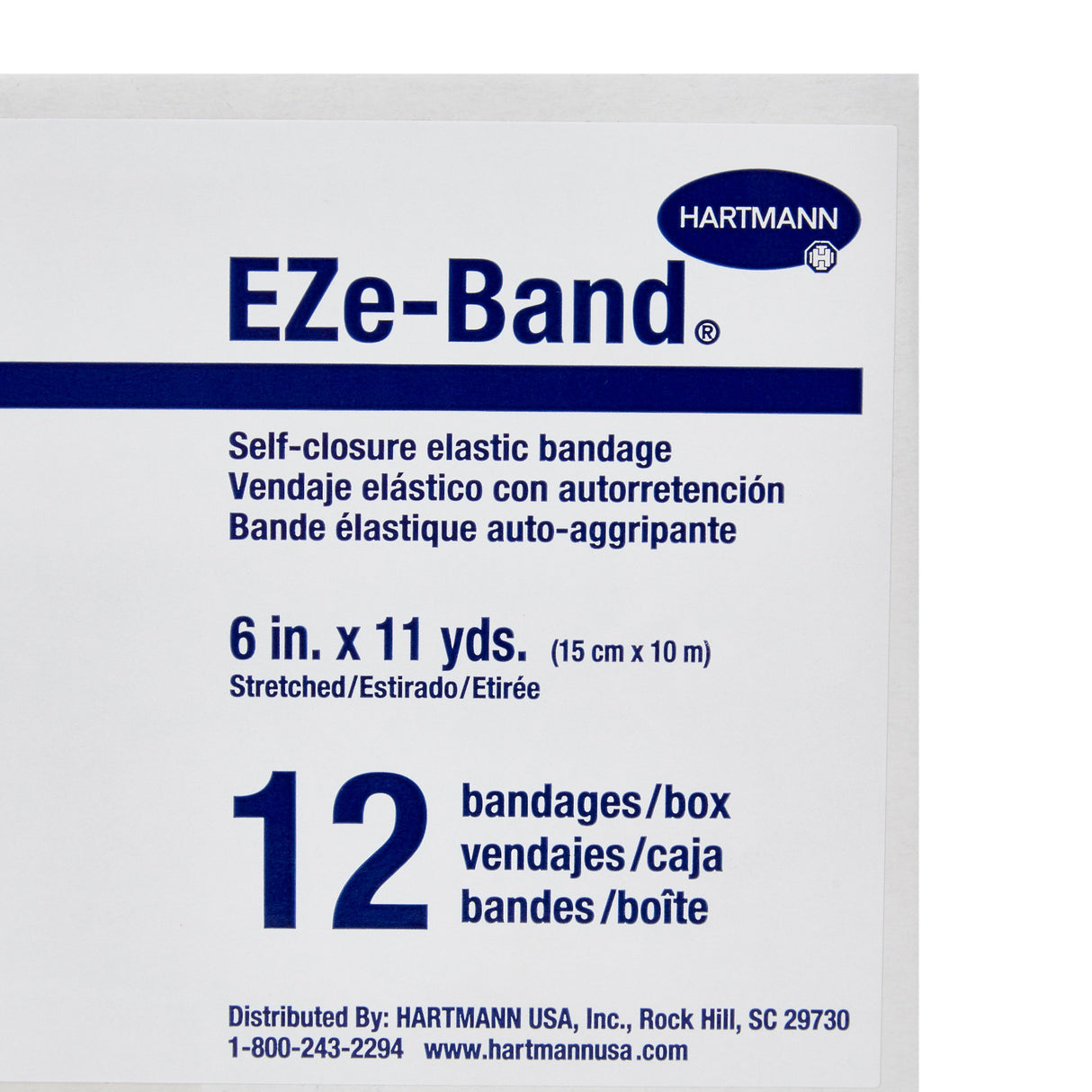 Elastic Bandage Eze-band® Nonsterile Double Hook Loop Closure Orthopedic Grade - BeHope