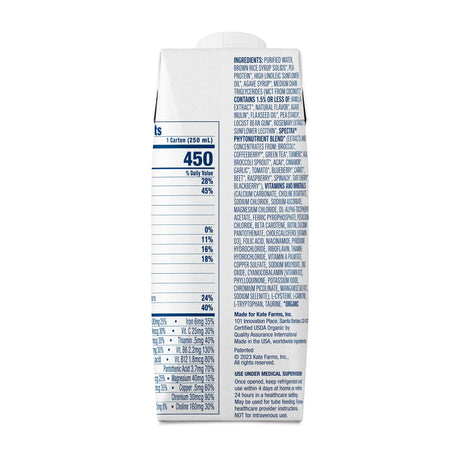 Oral Supplement Kate Farms Renal Support 1.8 Vanilla Flavor Liquid 8.45 oz. Carton - BeHope