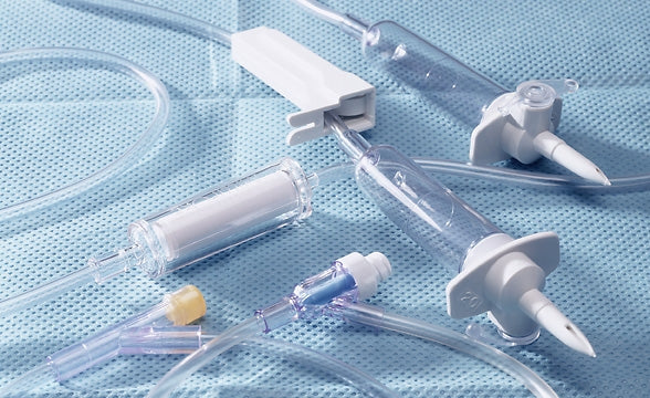 Secondary IV Administration Set Kawasumi™ Gravity Without Ports 20 Drops / mL Drip Rate Without Filter 40 Inch Tubing Solution - BeHope