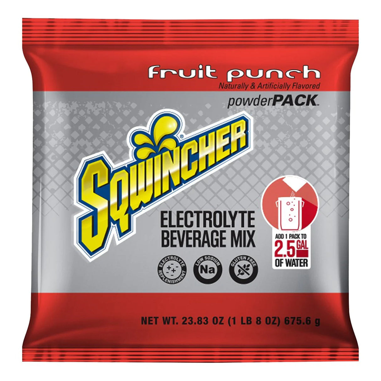 Oral Electrolyte Solution Sqwincher Powder Pack Fruit Punch Flavor 23.83 oz. Electrolyte - BeHope
