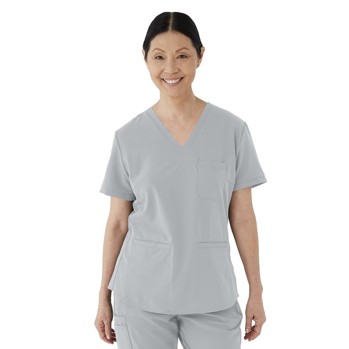 Lexington AVE Women's V-Neck Scrub Tops with 3 Pockets - BeHope