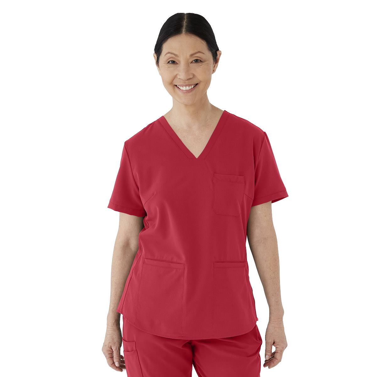 Lexington AVE Women's V-Neck Scrub Tops with 3 Pockets - BeHope