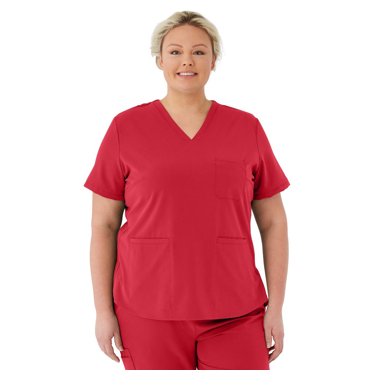 Lexington AVE Women's V-Neck Scrub Tops with 3 Pockets - BeHope