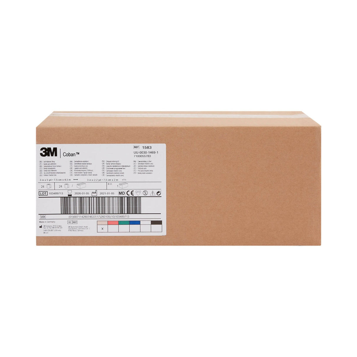 Cohesive Bandage 3m™ Coban™ Self-adherent Closure Nonsterile Standard Compression - BeHope