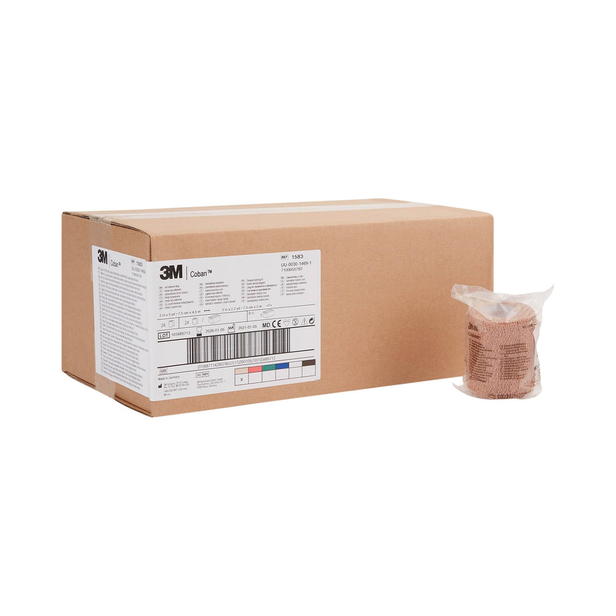 Cohesive Bandage 3m™ Coban™ Self-adherent Closure Nonsterile Standard Compression - BeHope