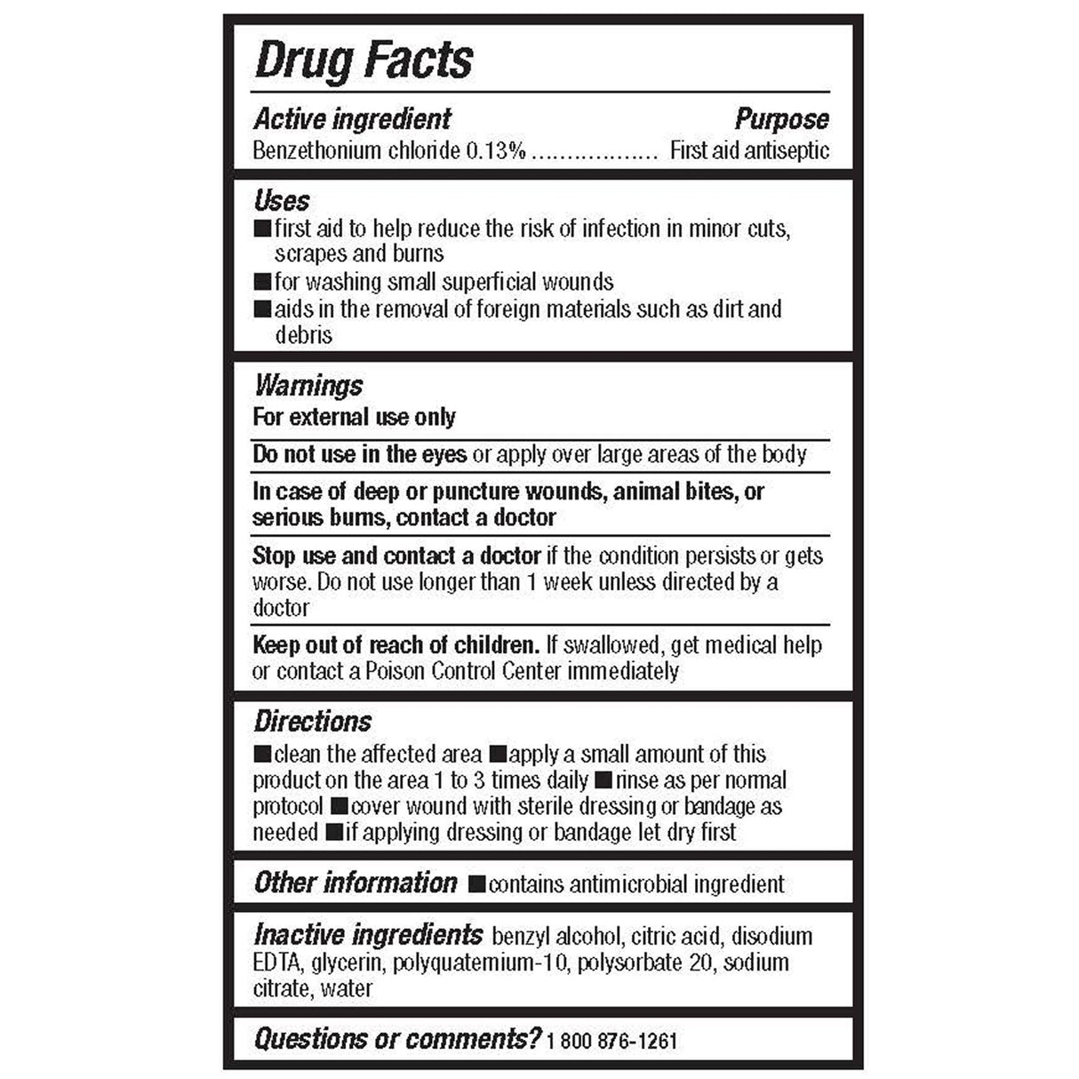 Wound Cleanser 8 oz. Spray Bottle NonSterile Antimicrobial - BeHope