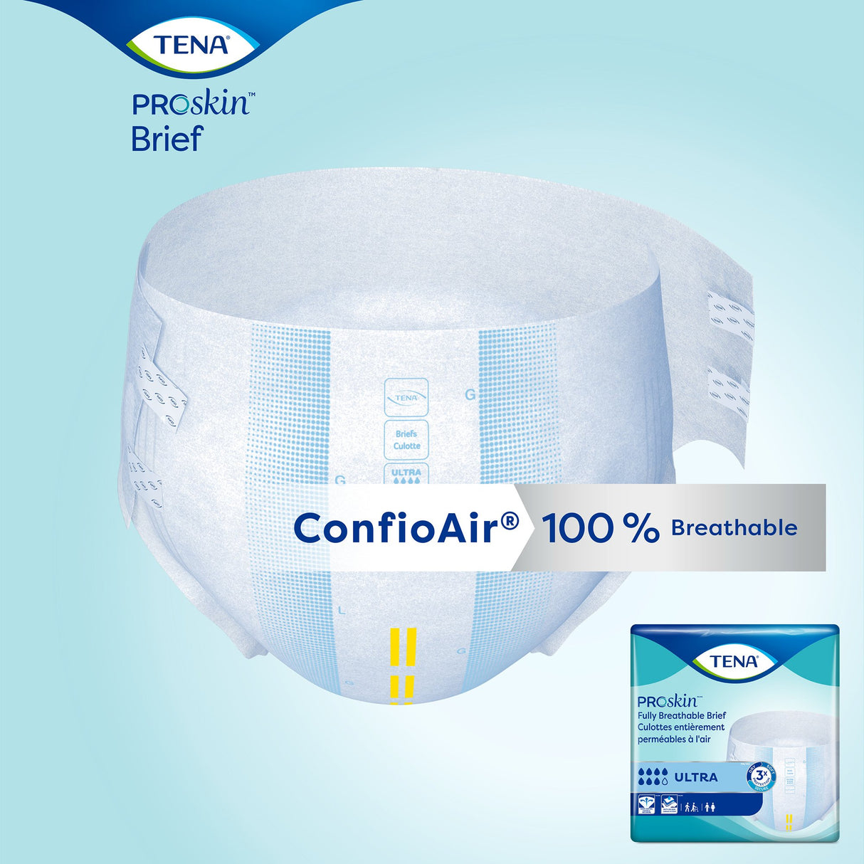Unisex Adult Incontinence Brief TENA ProSkin™ Ultra X-Large Disposable Heavy Absorbency - BeHope