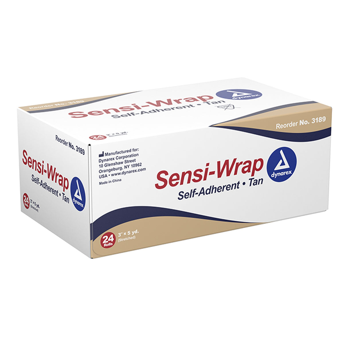 Cohesive Bandage Sensi-Wrap 3 Inch X 5 Yard Self-Adherent Closure Tan NonSterile Standard Compression - BeHope