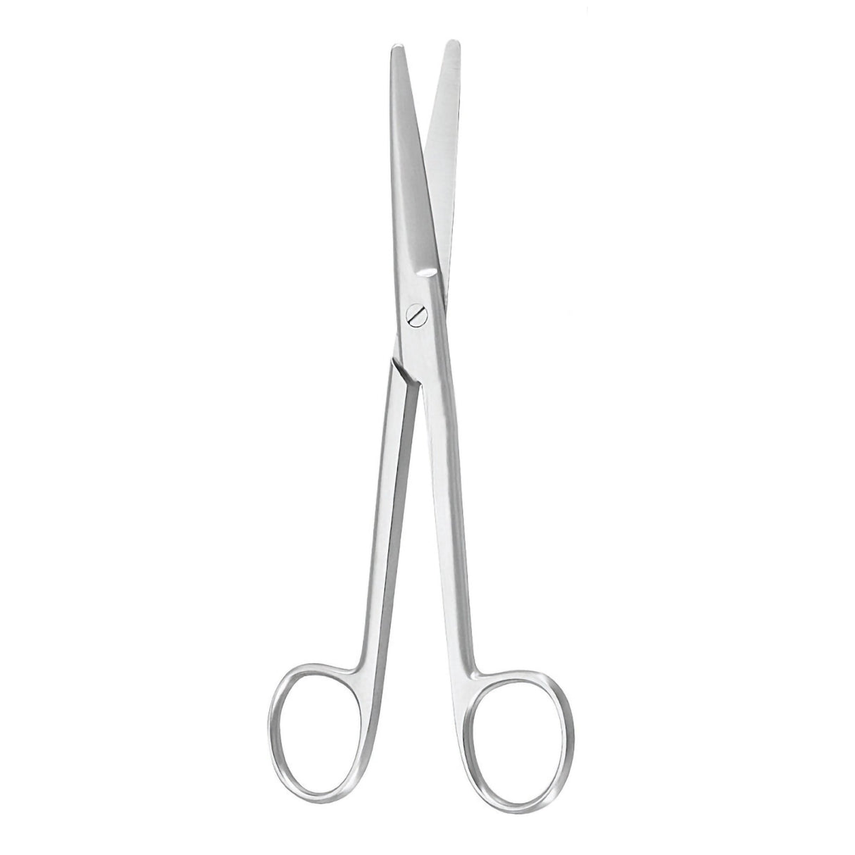 Dissecting Scissors McKesson Argent™ Mayo 5-1/2 Inch Length OR / Surgical Grade German Stainless Steel NonSterile Finger Ring Handle Straight, Beveled Blunt Tip / Blunt Tip - BeHope