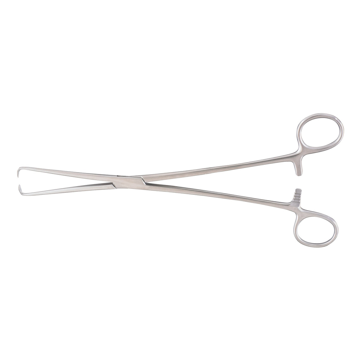 Tenaculum Forceps McKesson Argent™ Schroeder-Braun 9-3/4 Inch Length OR / Surgical Grade German Stainless Steel NonSterile Locking Finger Ring Handle Straight 1 X 1 Prongs - BeHope