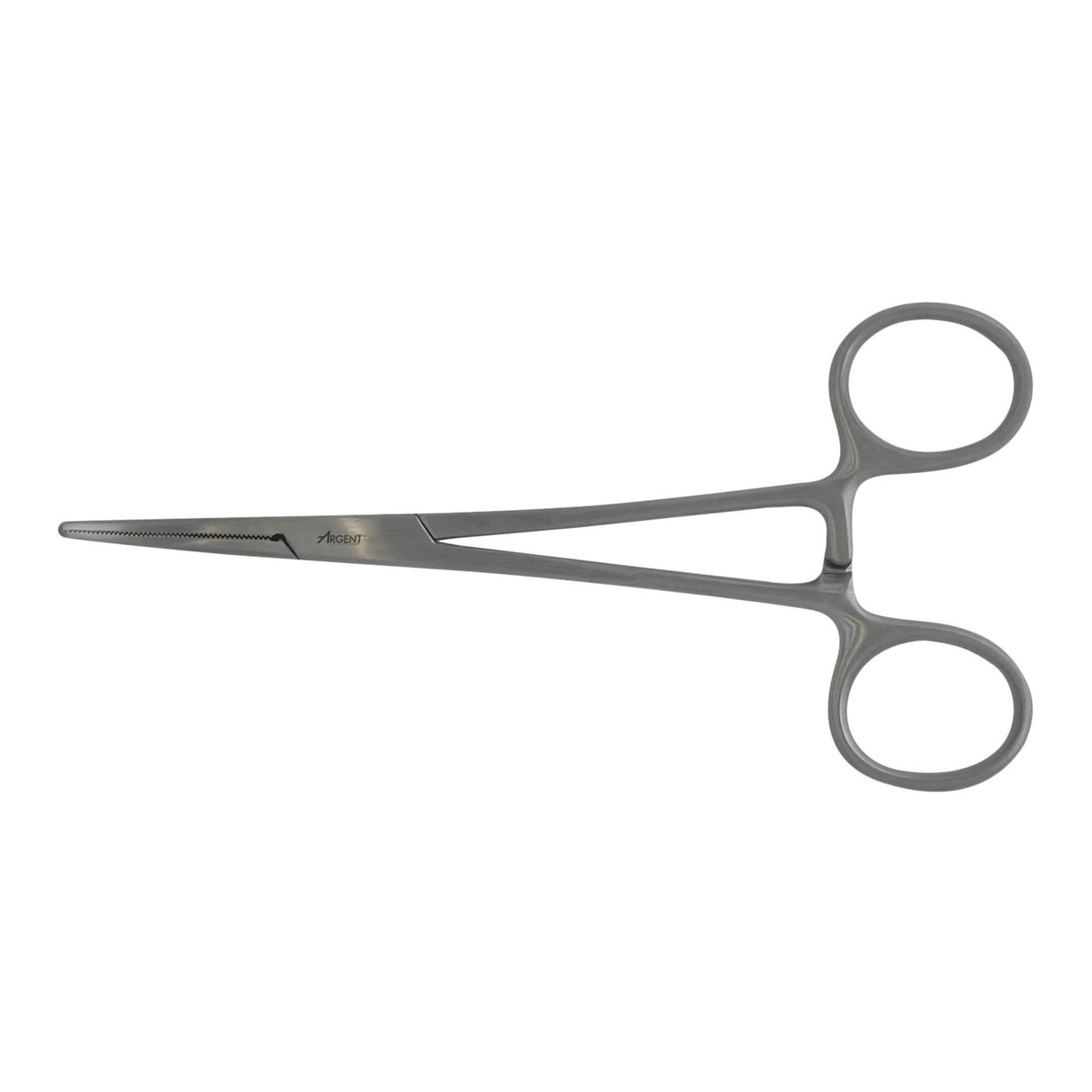 Hemostatic Forceps McKesson Argent™ Crile 5-1/2 Inch Length OR / Surgical Grade German Stainless Steel NonSterile Locking Finger Ring Handle Curved Serrated Tips - BeHope