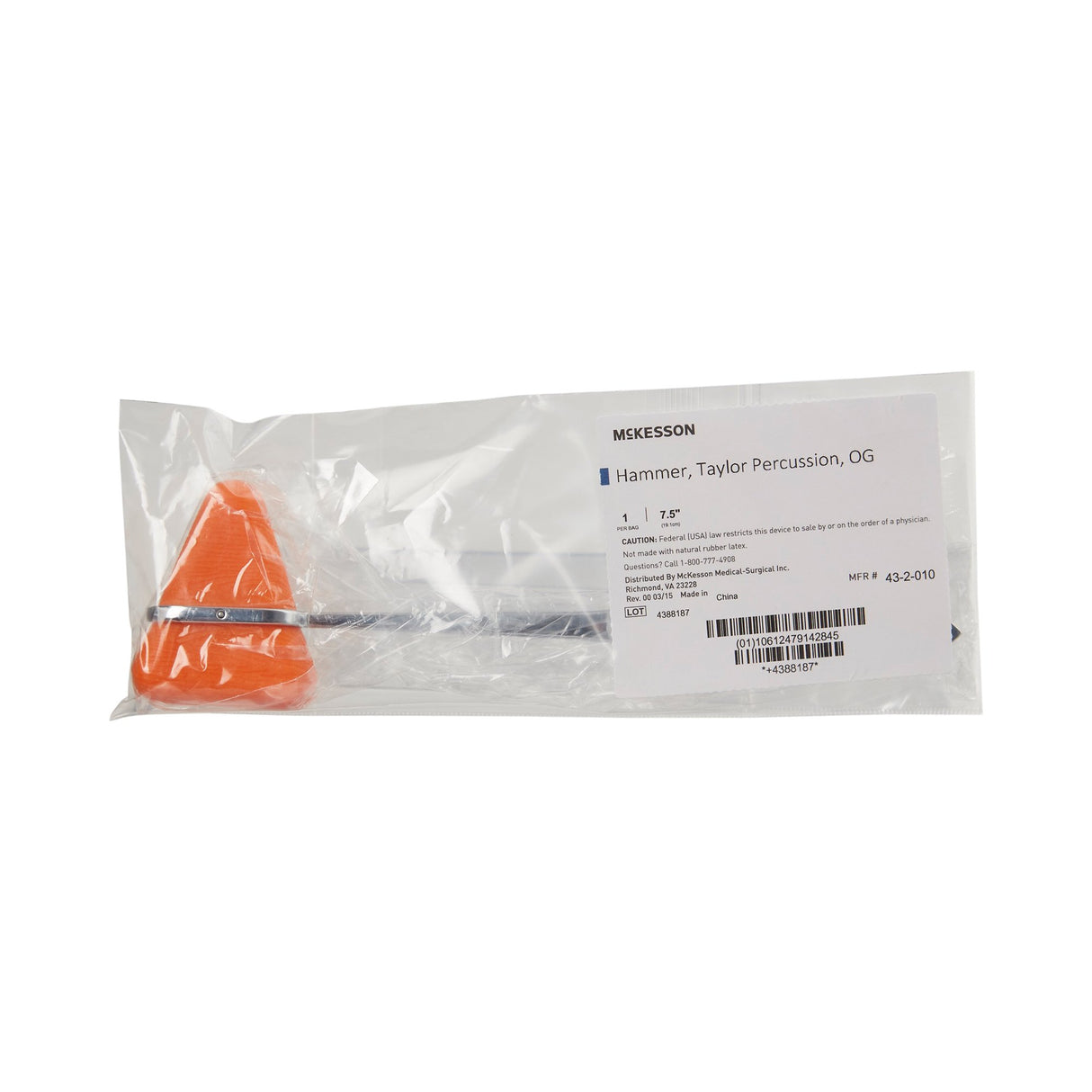 Percussion Hammer McKesson Taylor 7-1/2 Inch Length - BeHope