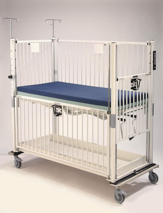 Klimer™ Pediatric Gatch Deck White Base / Speckles of Blue, Green, Yellow and Red - BeHope