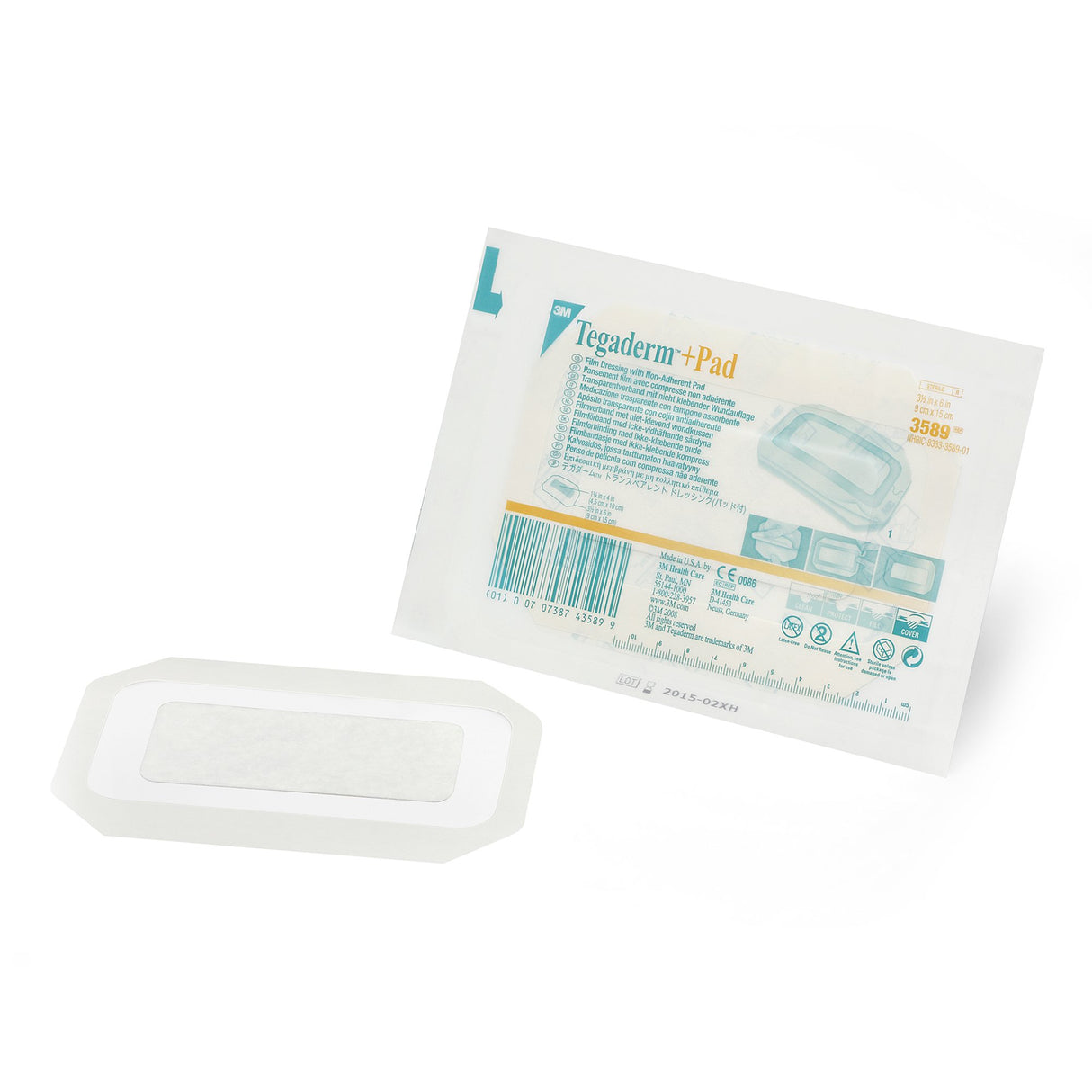 Transparent Film Dressing with Pad 3M™ Tegaderm™ 3-1/2 X 6 Inch Frame Style Delivery Rectangle Sterile - BeHope