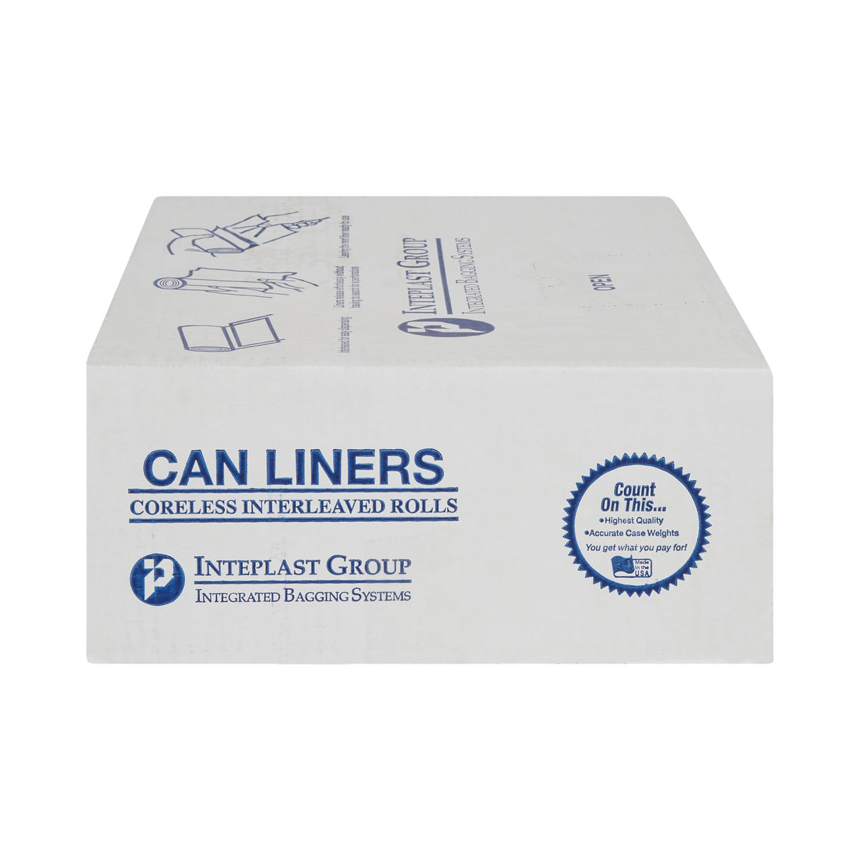 Trash Bag McKesson 45 gal. Clear HDPE 17 Mic. 40 X 48 Inch Star Seal Bottom Coreless Roll - BeHope