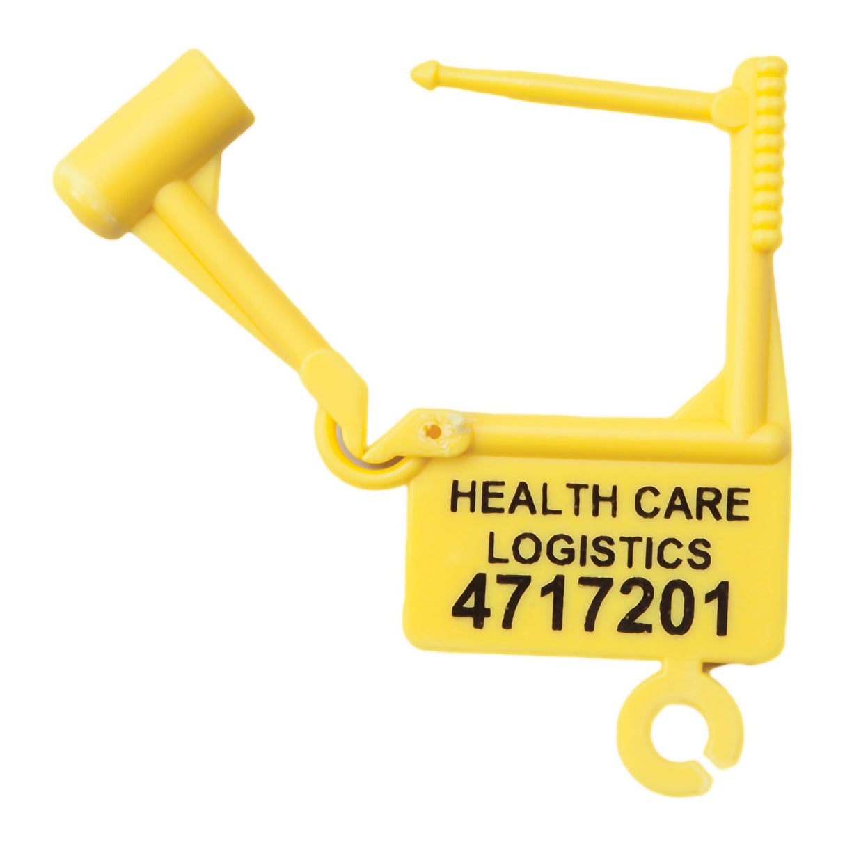 Padlock Seal Health Care Logistics Numbered Yellow Plastic 1-1/2 X 1-7/8 Inch - BeHope